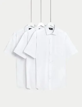 3pk Regular Fit Easy Iron Short Sleeve Shirts