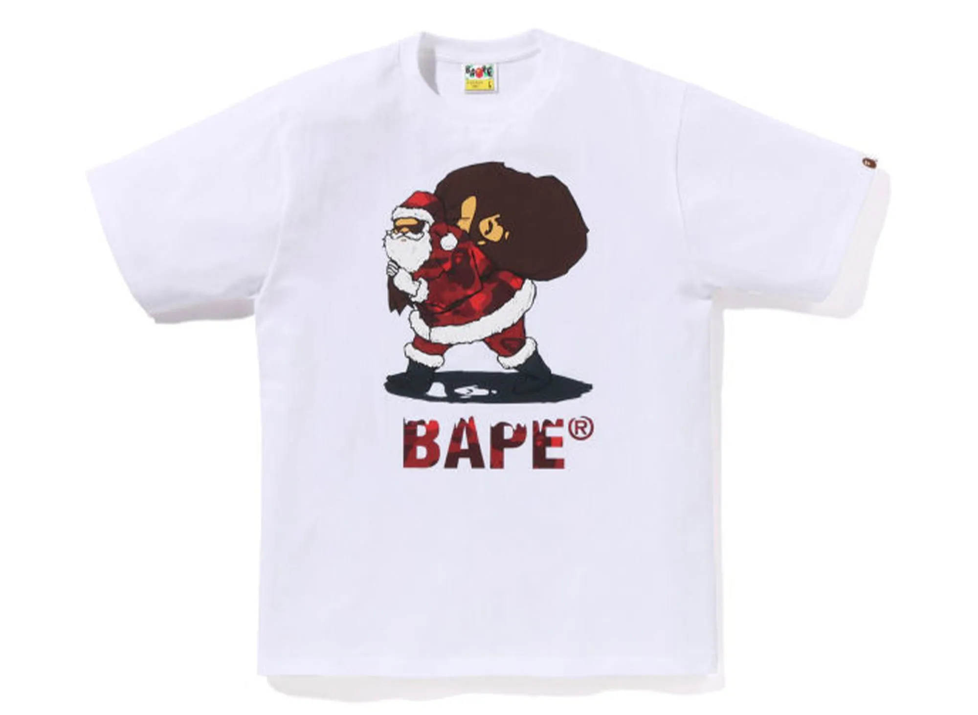 A Bathing Ape Christmas Bape Tee in White xld