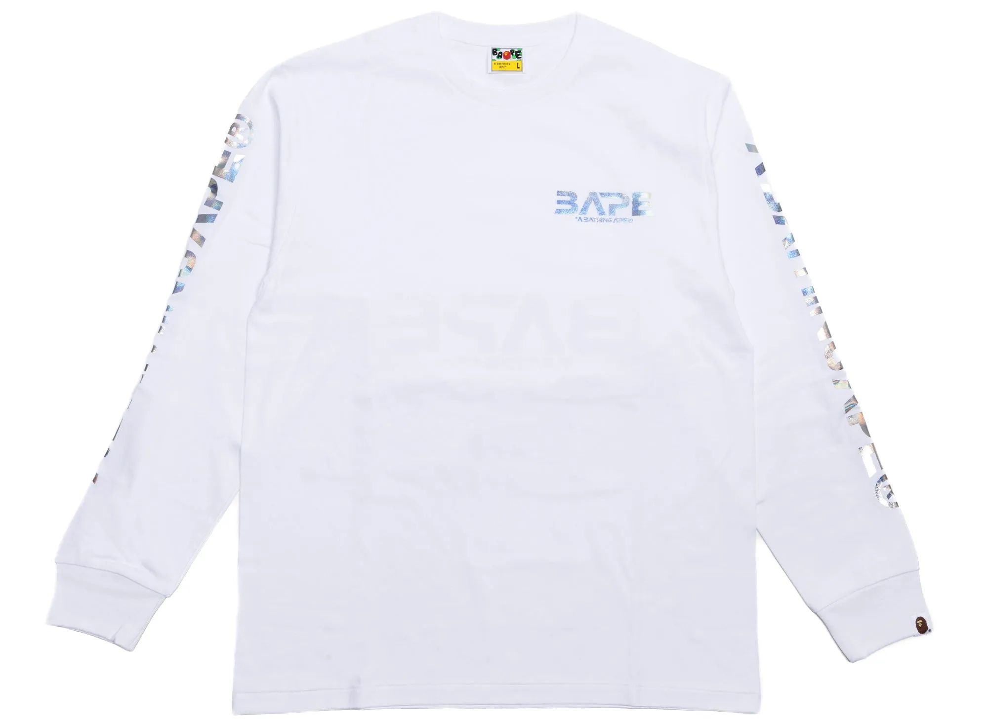 A Bathing Ape Moon Photo L/S Tee in White