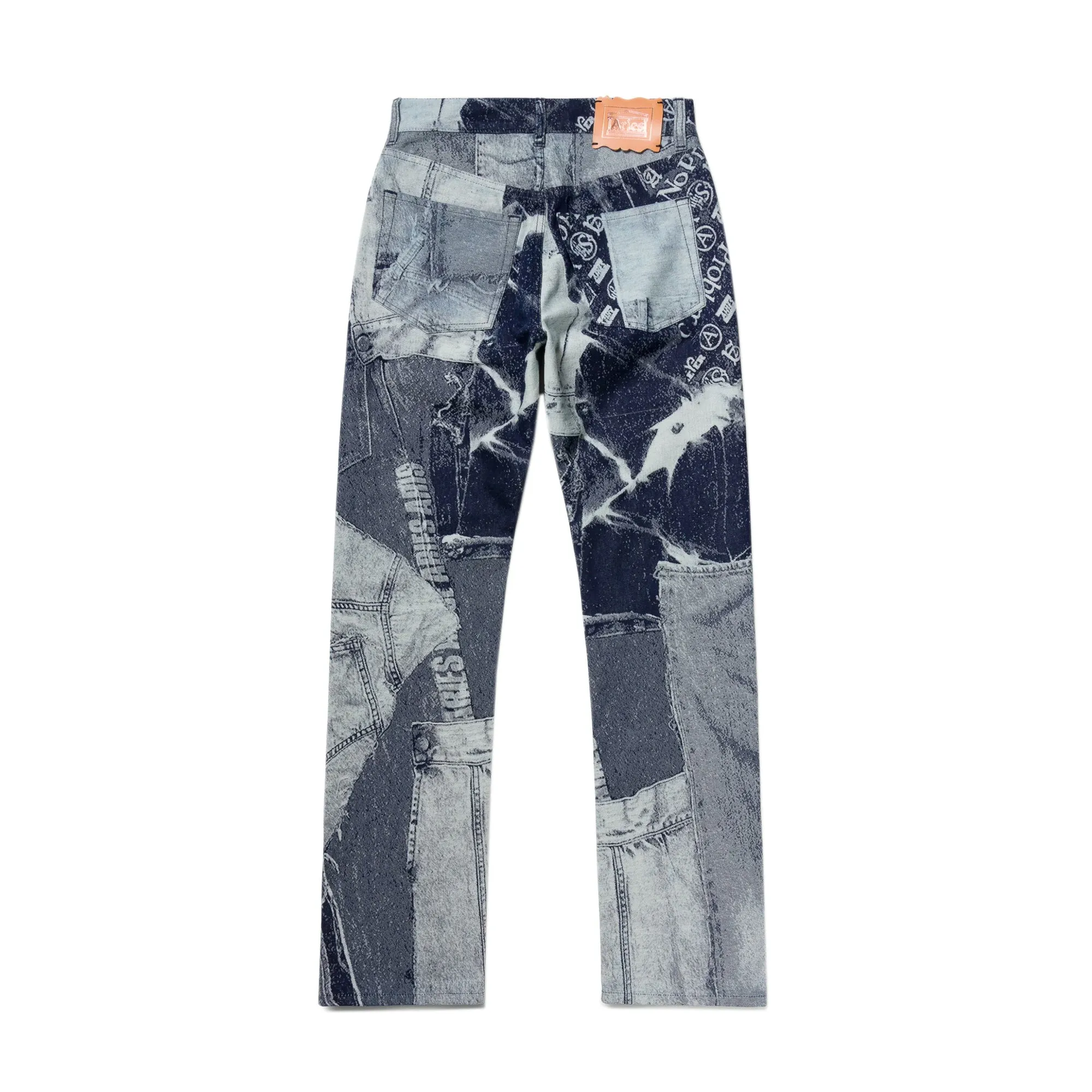 Aries Mens Jacquard Patchwork Lilly Jeans