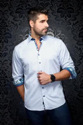 Au Noir Stretch Shirt | Dolto White Light Blue