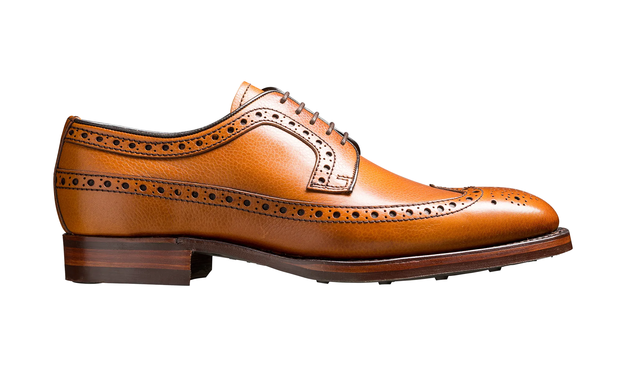 Barker Calvay Classic Long-Wing  Brogue Shoe - Cedar Grain