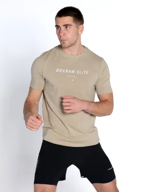 Bivol x BOXRAW Premium Taupe Beige T-Shirt for Ultimate Comfort and Style