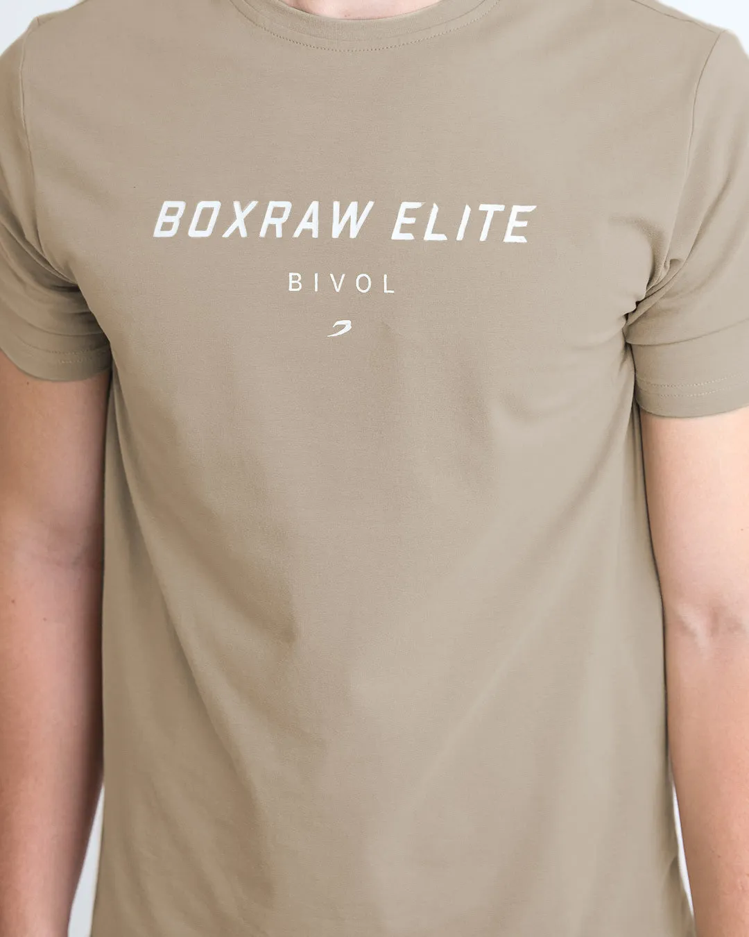 Bivol x BOXRAW Premium Taupe Beige T-Shirt for Ultimate Comfort and Style