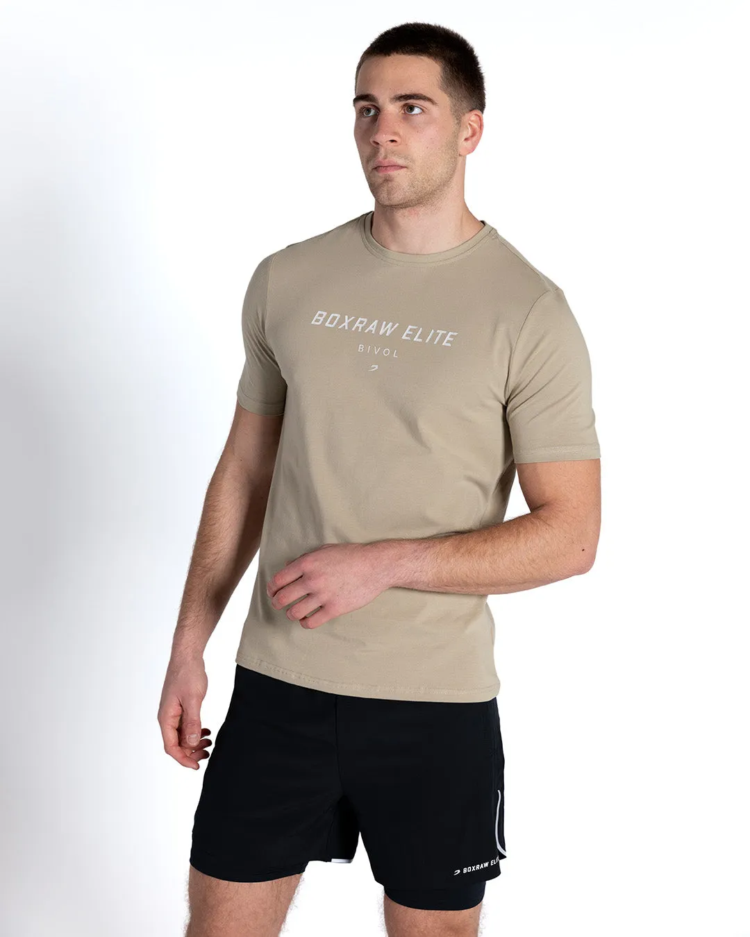 Bivol x BOXRAW Premium Taupe Beige T-Shirt for Ultimate Comfort and Style