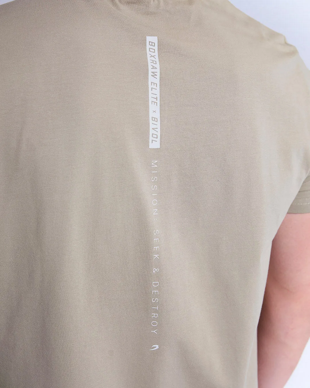 Bivol x BOXRAW Premium Taupe Beige T-Shirt for Ultimate Comfort and Style