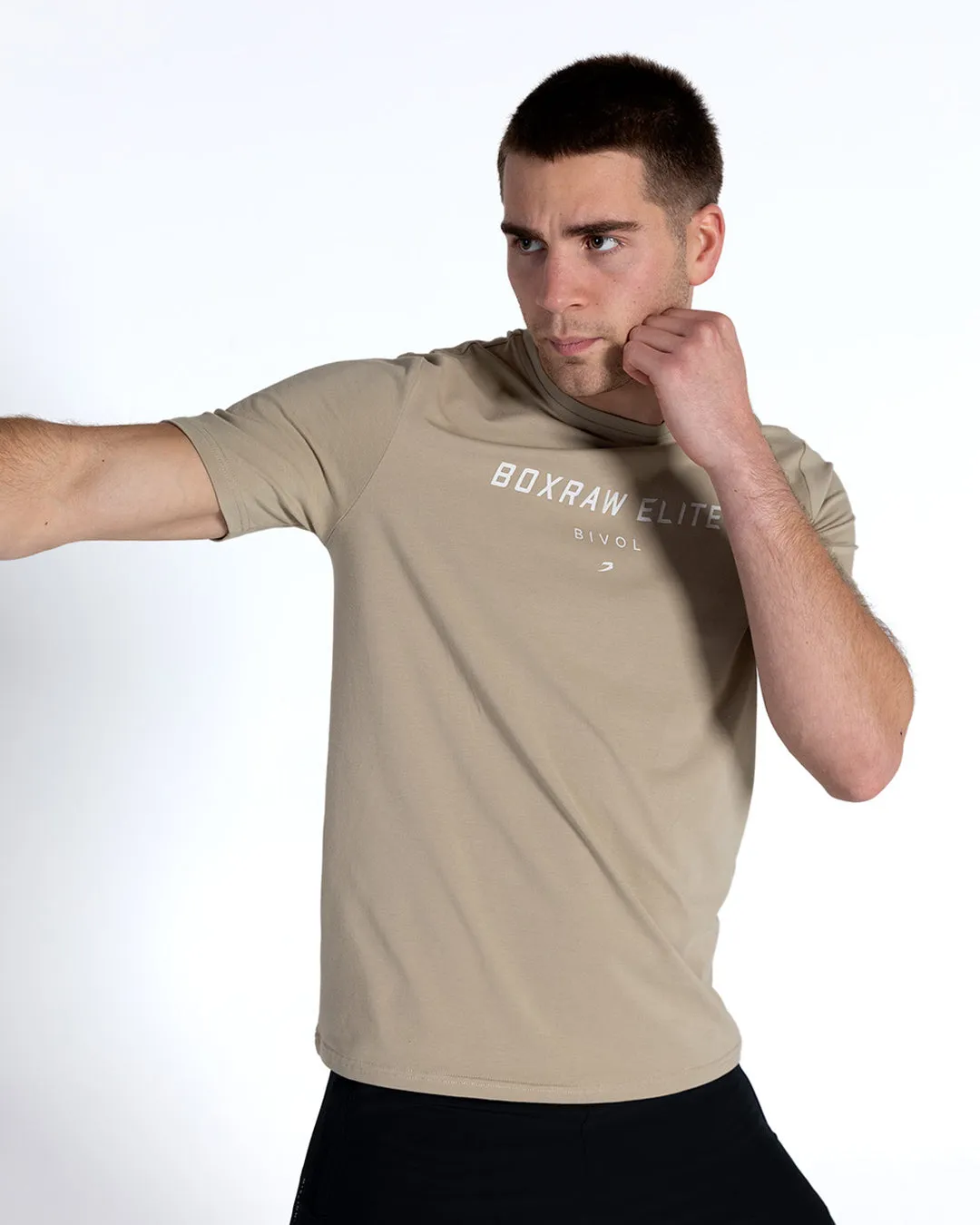 Bivol x BOXRAW Premium Taupe Beige T-Shirt for Ultimate Comfort and Style