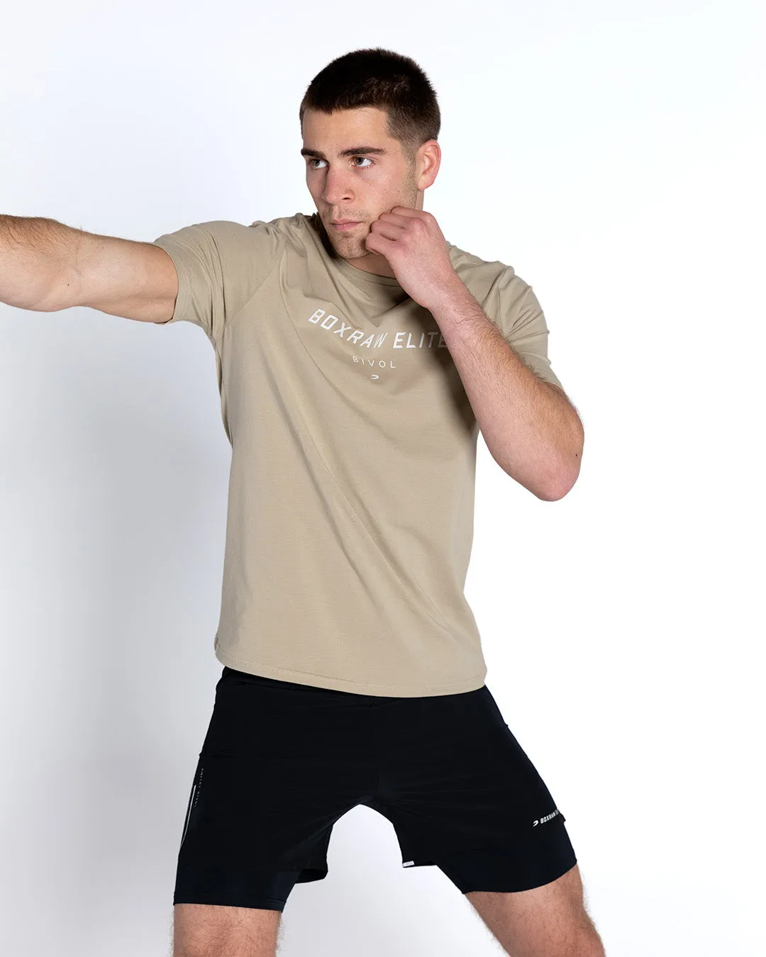 Bivol x BOXRAW Premium Taupe Beige T-Shirt for Ultimate Comfort and Style