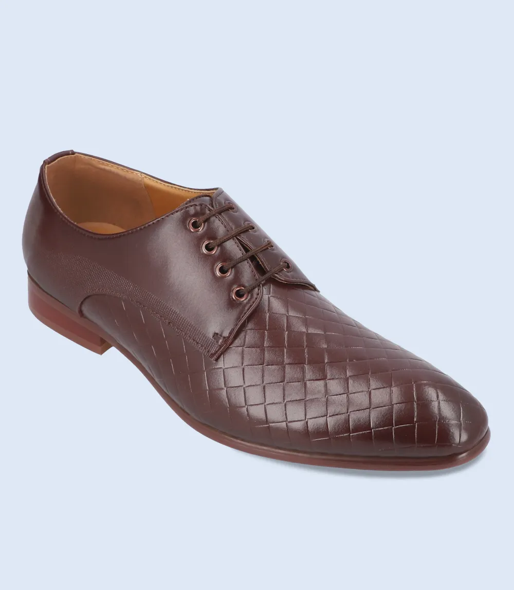 BM4124-MAROON-Men Lace up