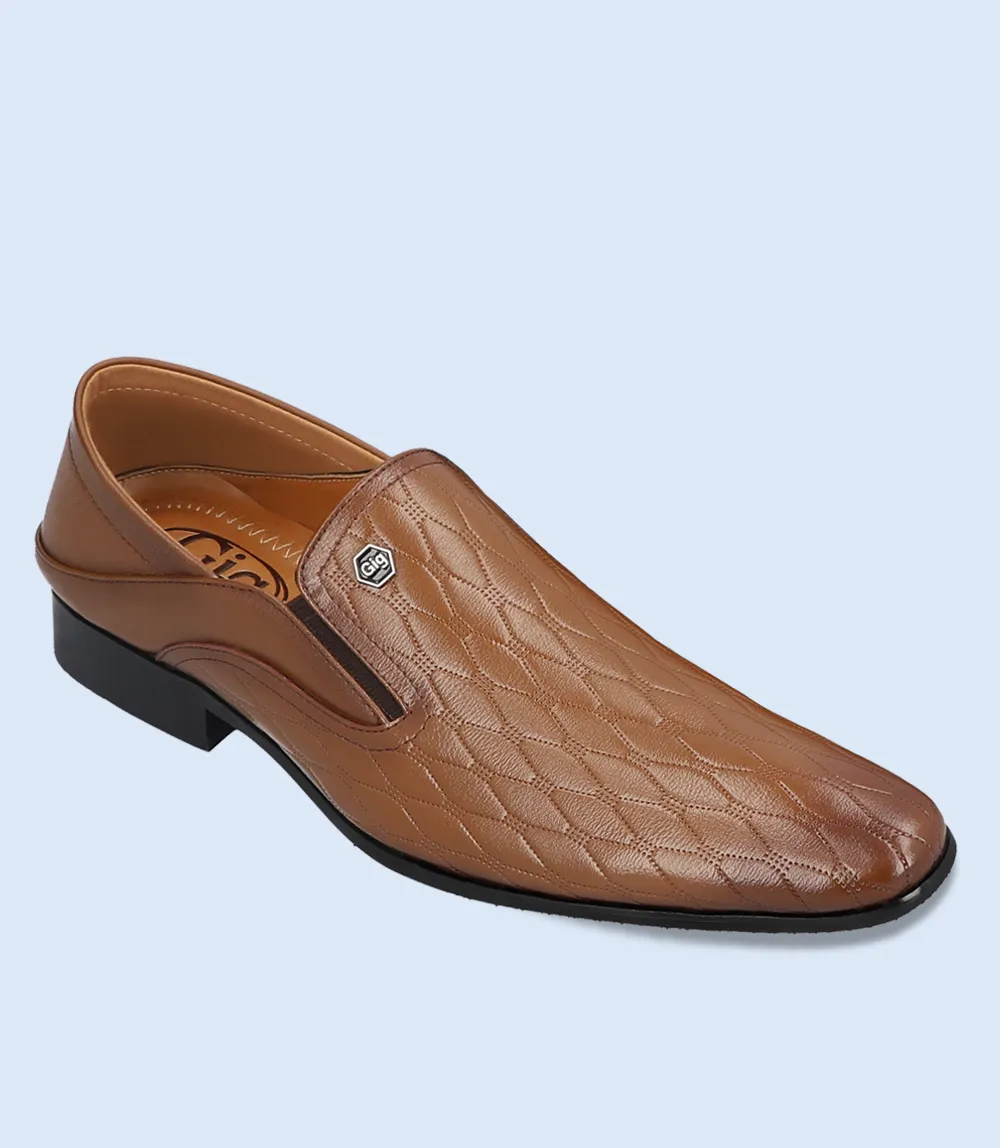 BM5056-KHAKI-Men Formal Slip-on's