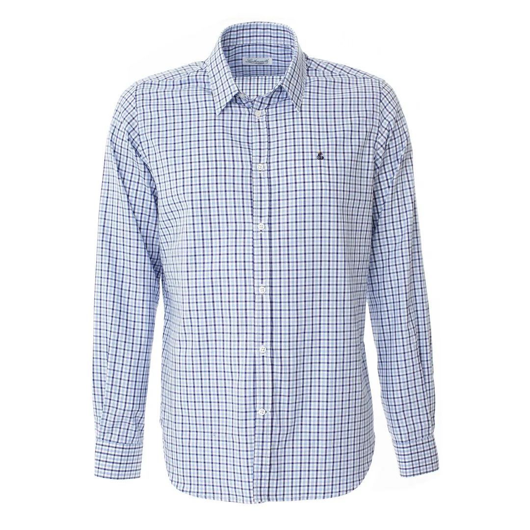 BRUSHED COTTON SHIRT PALE BLUE