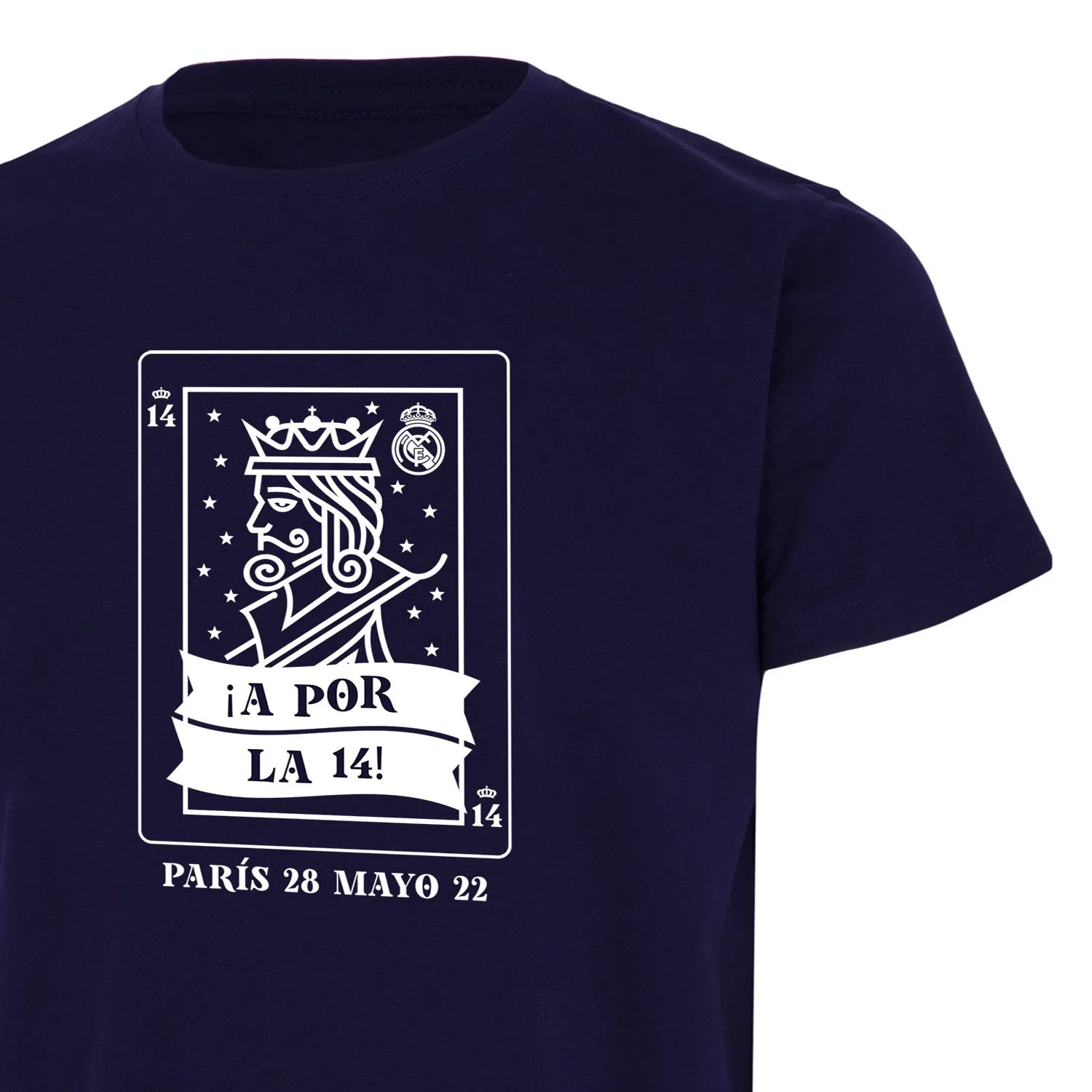 Camiseta Hombre A Por La 14 Azul Marino