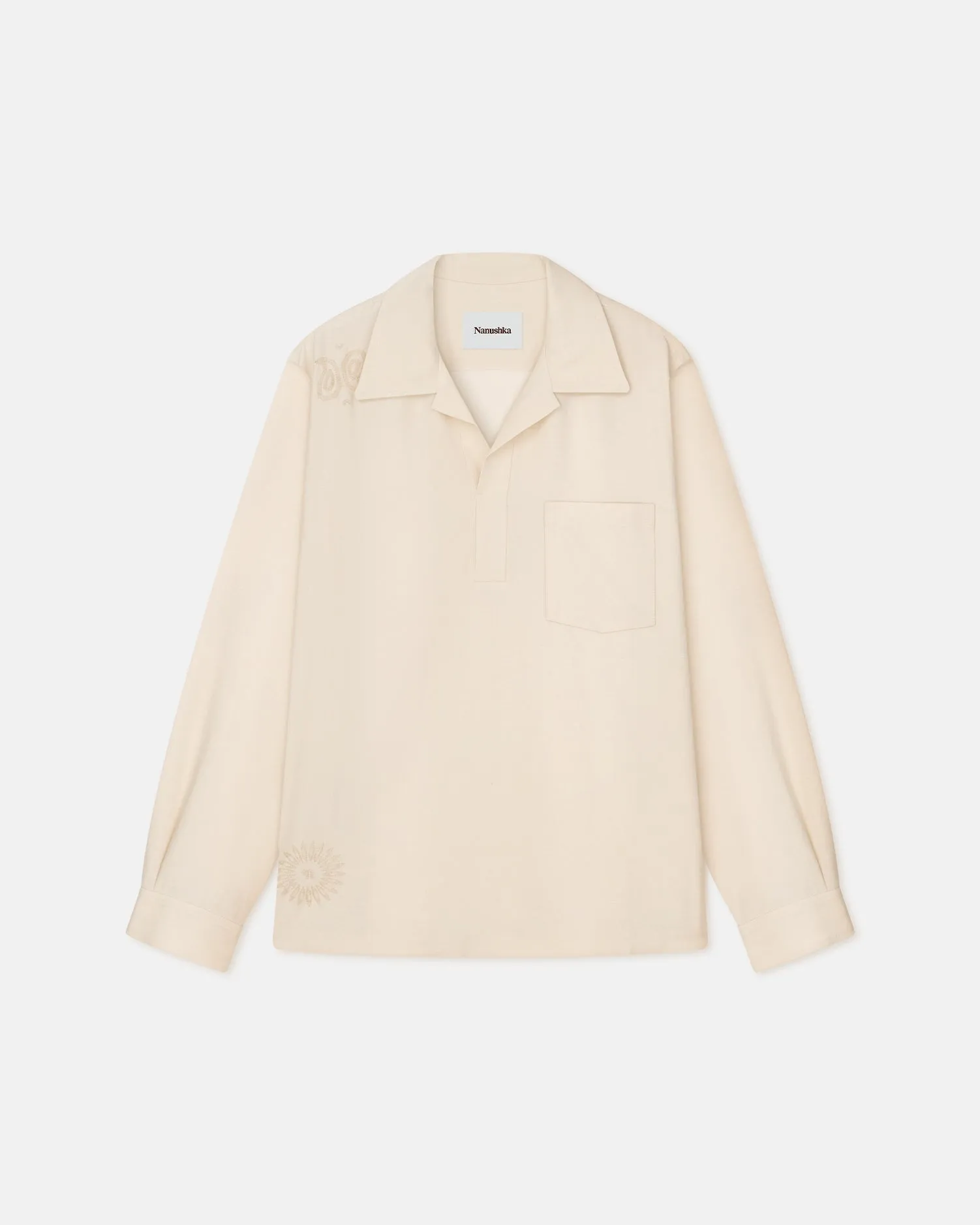 Clemens - Sale Slub Shirting Top - Creme