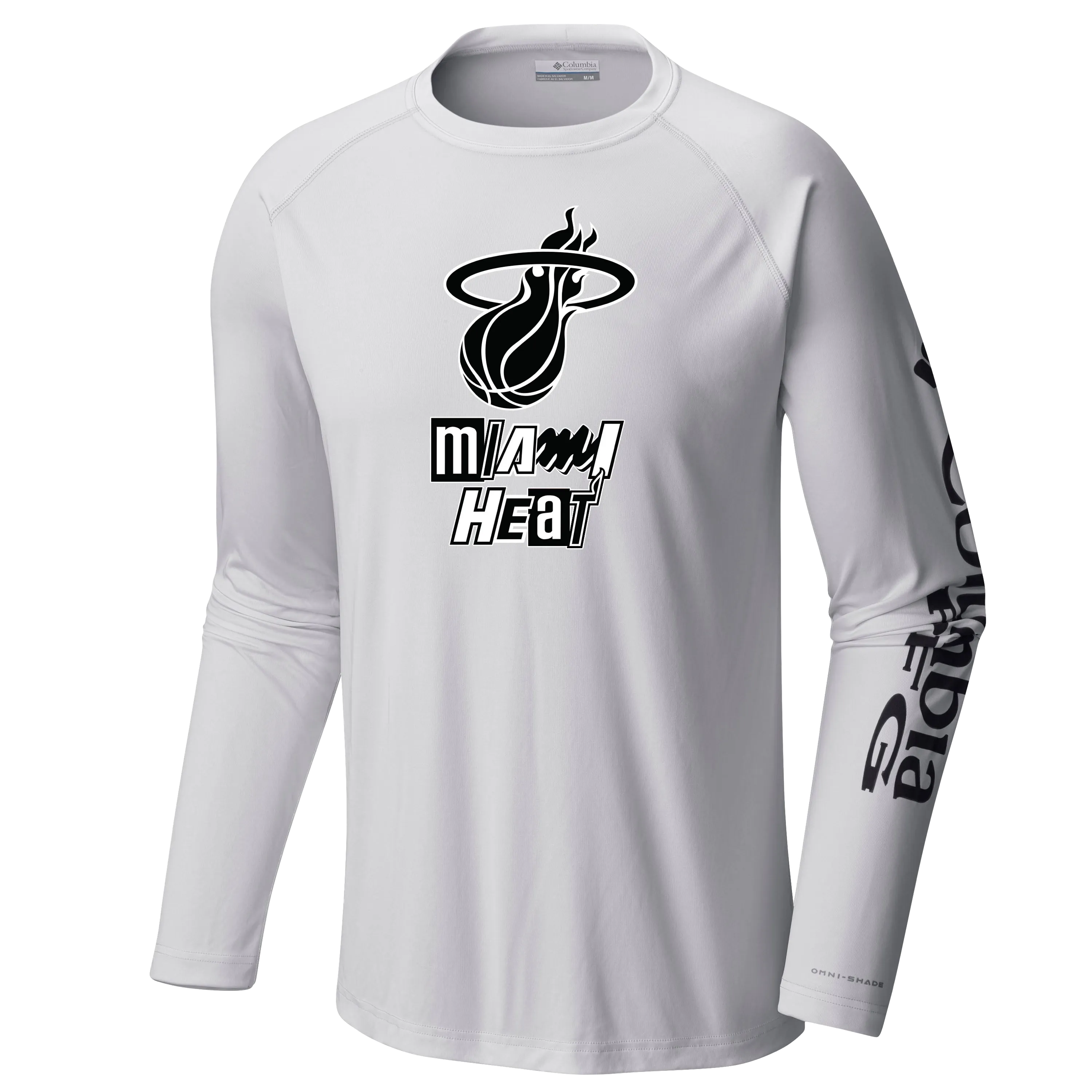 Columbia Miami HEAT Mashup Logo Long Sleeve Tee