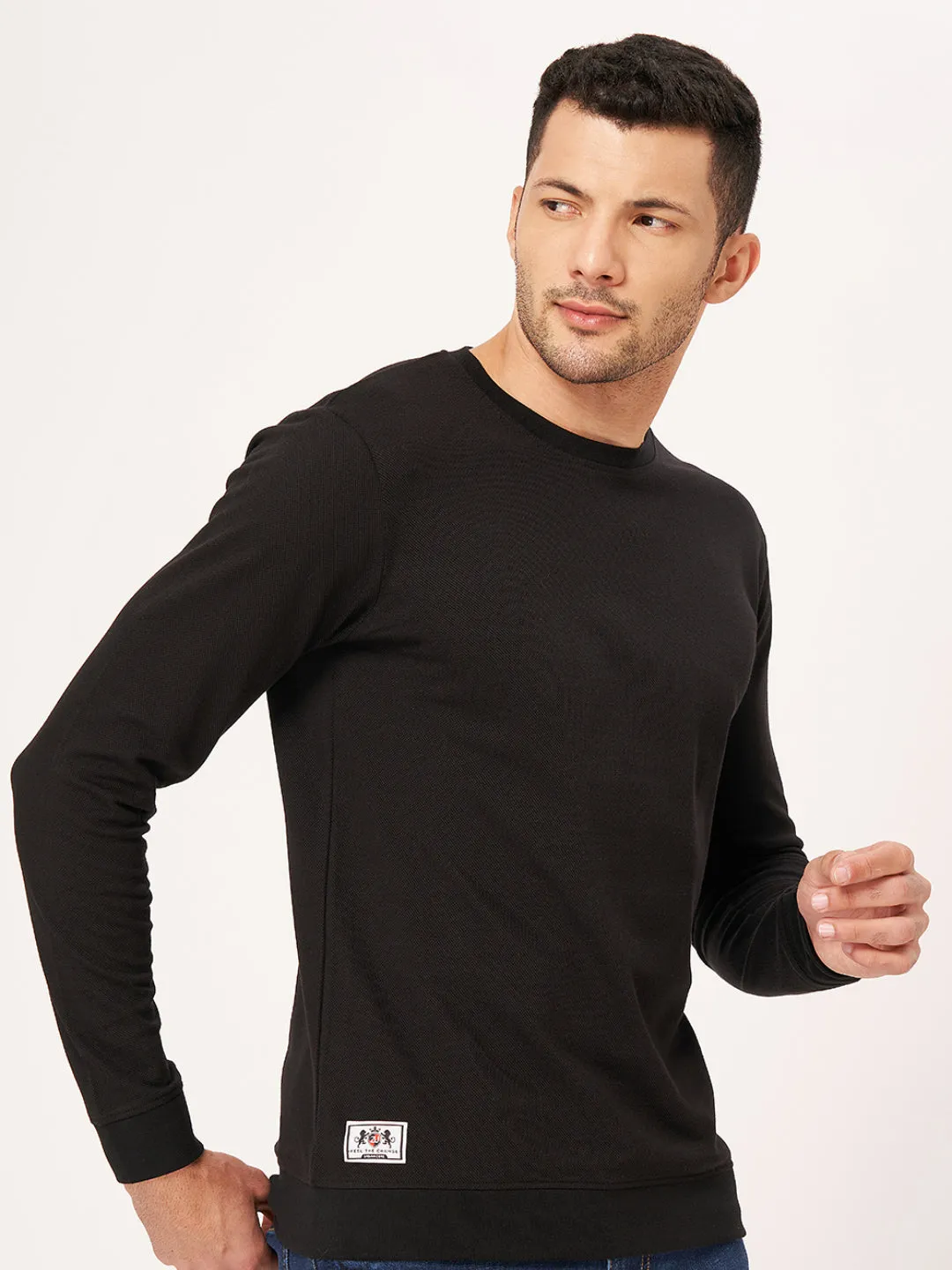 Cotton Round Neck Full Sleeve T-shirt