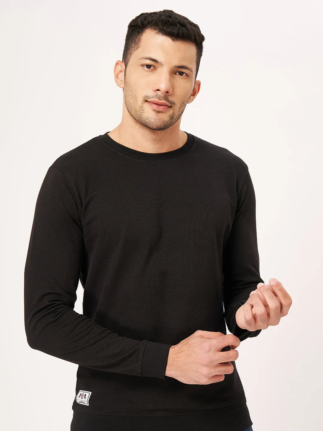 Cotton Round Neck Full Sleeve T-shirt