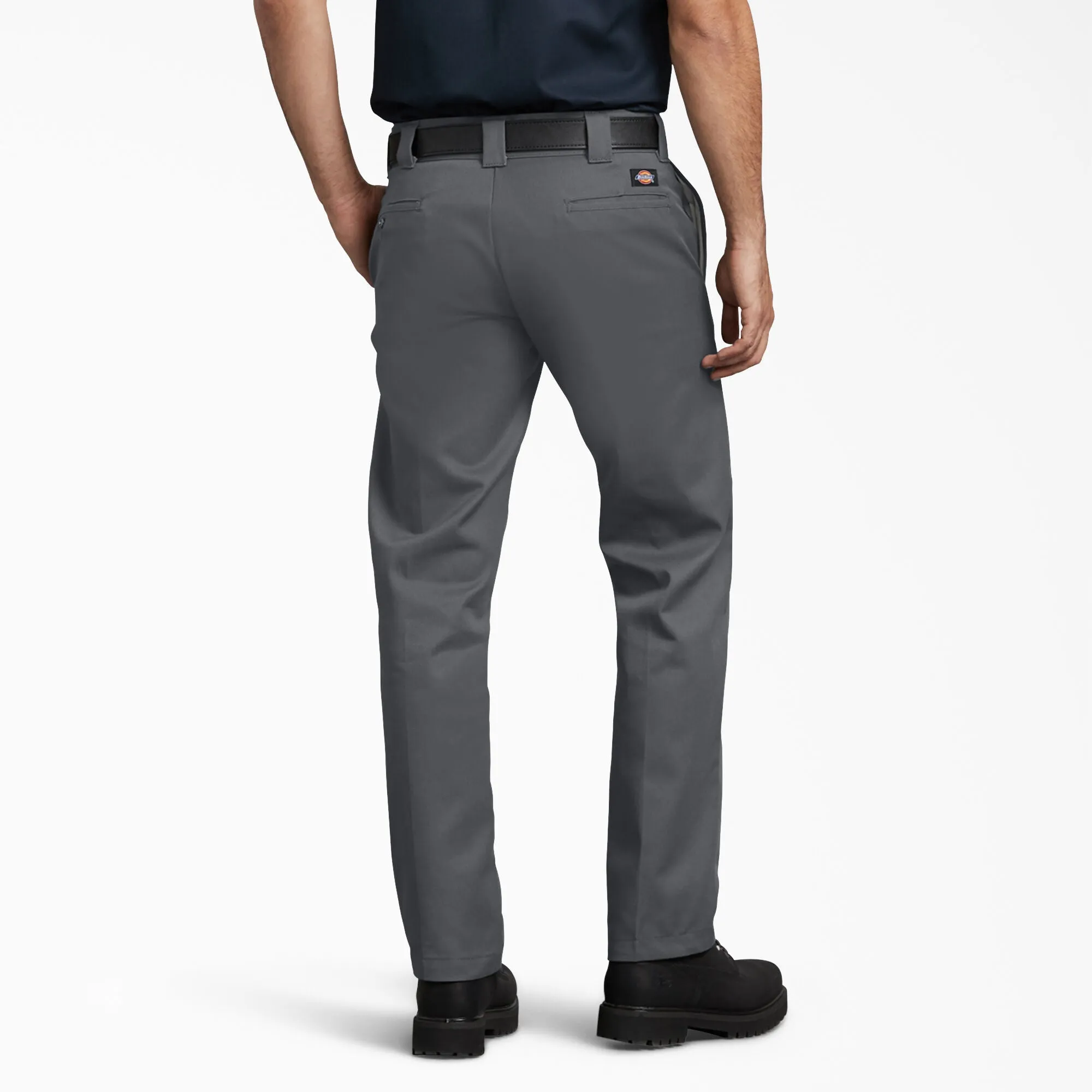 DICKIES 873 Slim Fit Straight Leg Work Pants - Charcoal Gray