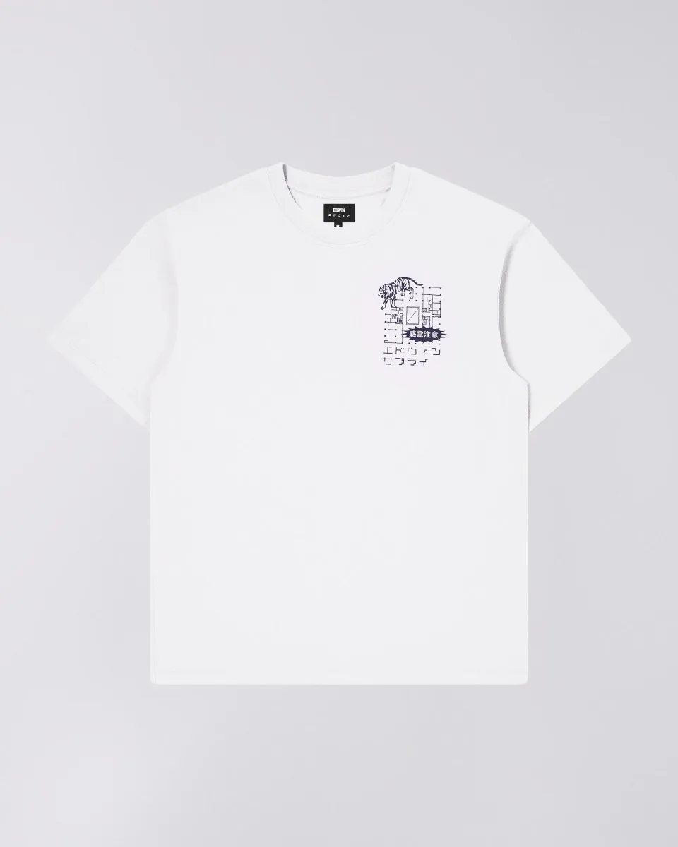 EDWIN HAZARDOUS VOLTAGE T-shirt - WHITE