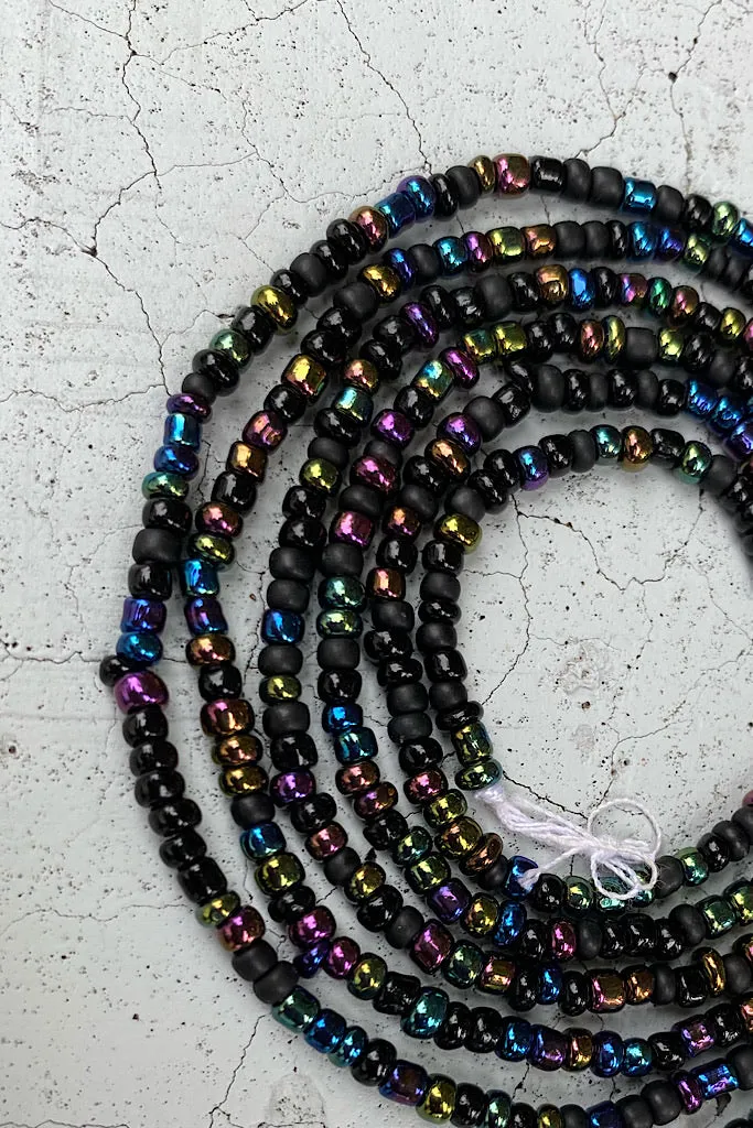 Extended Length 60 Inch Black is Beautiful Tie On Waist Beads