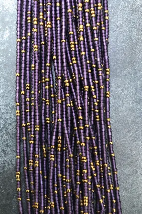 Extended Length 60 Inch Royal Amethyst Tie On Waist Beads