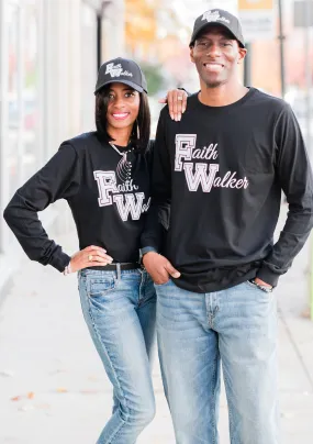 Faith Walker Long-Sleeve Shirt Black and White