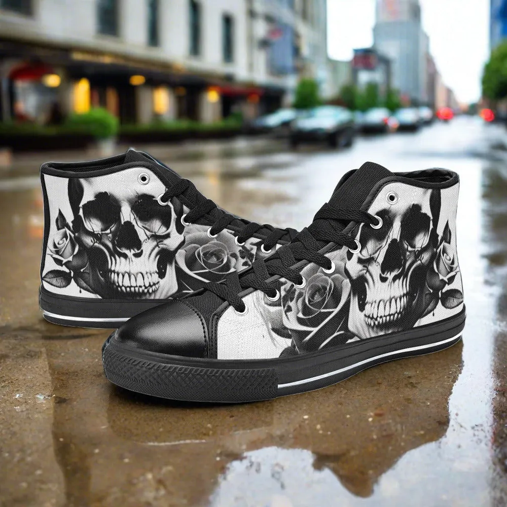 Grey Skull & Roses Men