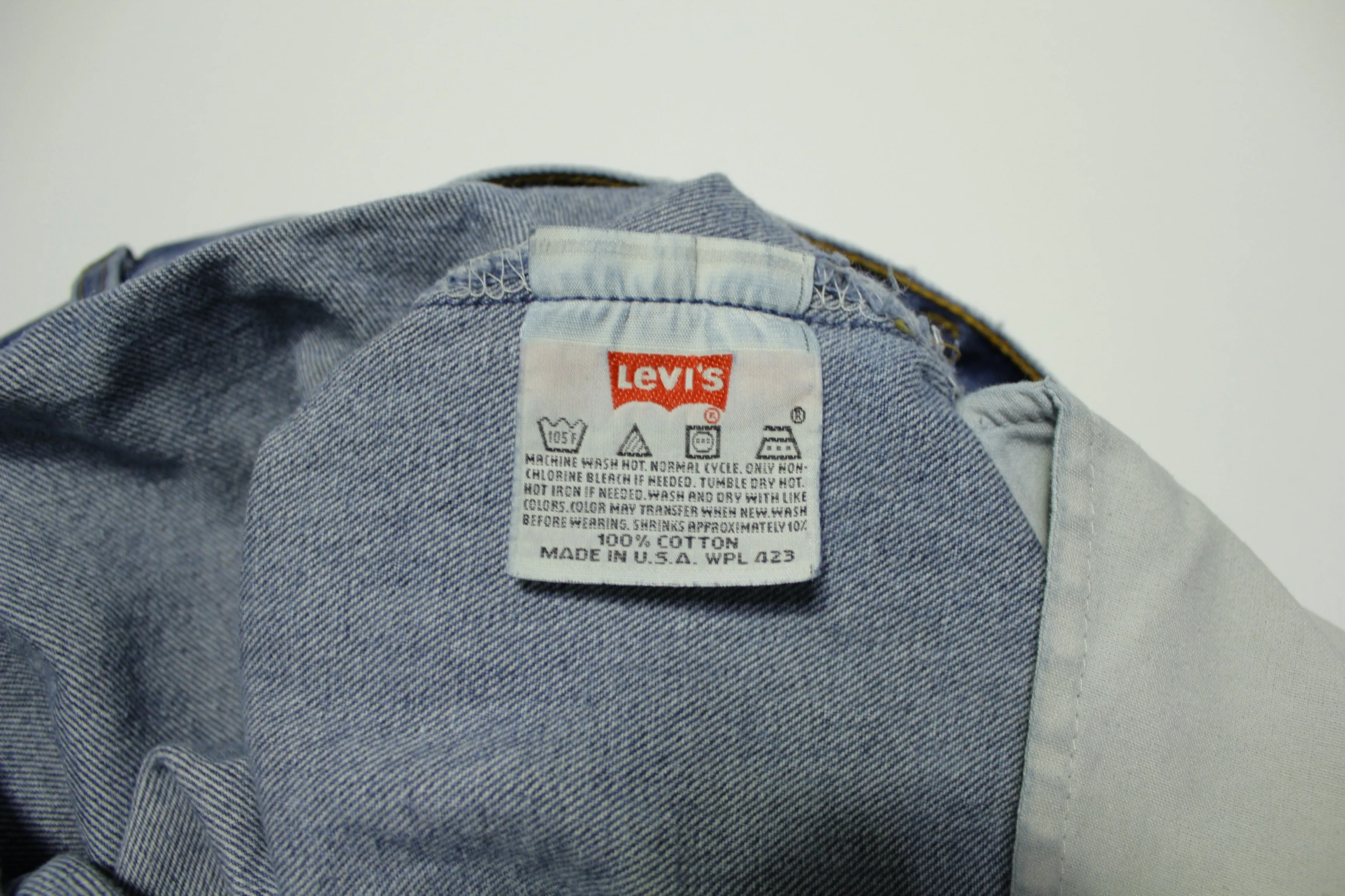 Levis 501xx Red Tab Vintage 90's Made in USA Button Fly Denim Grunge Rocker Jeans