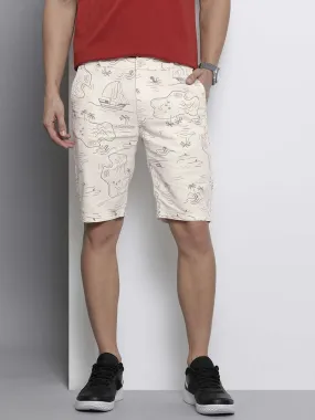 Men Abstract Printed Shorts