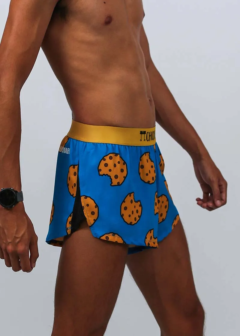 Men's Chocolate Chip Cookies 2" Split Shorts