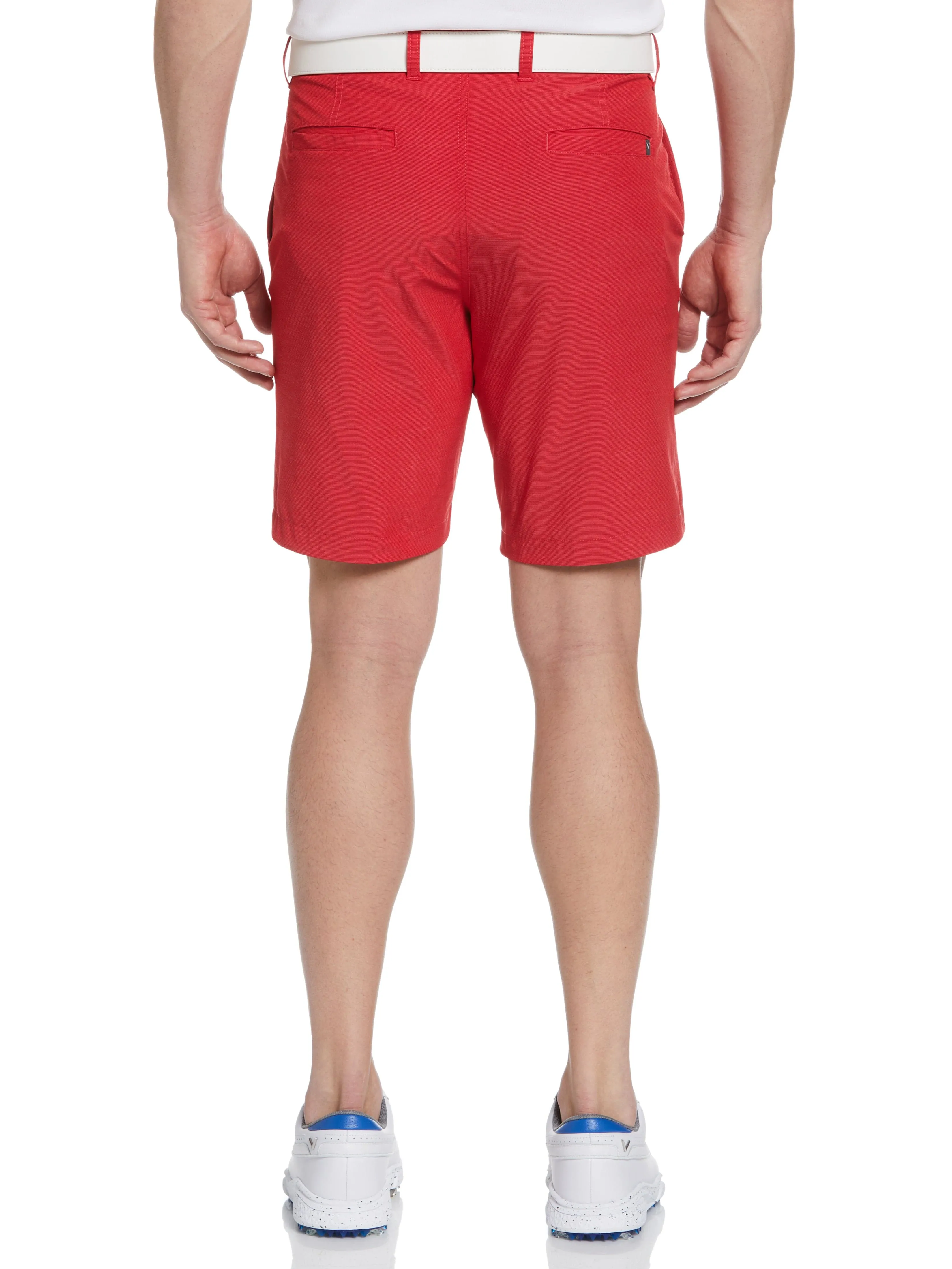 Mens Horizontal Texture Flat Front Golf Short