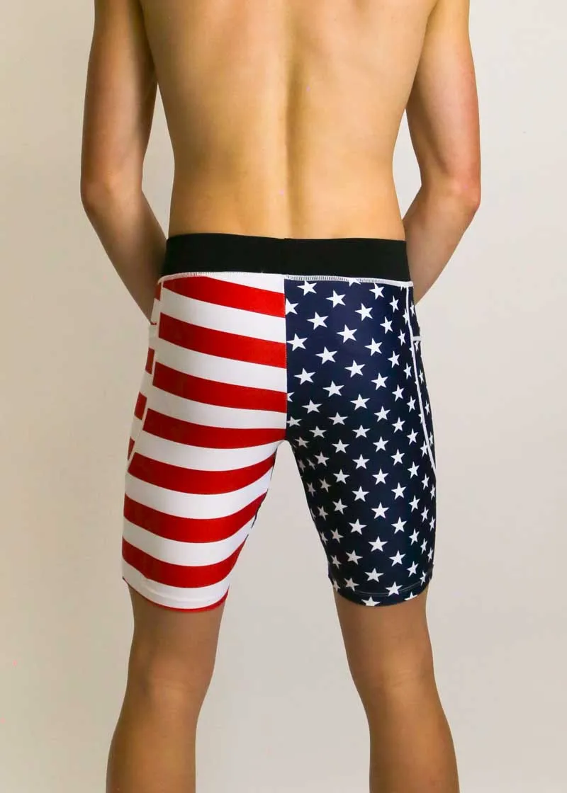 Men's USA 8" Half Tights