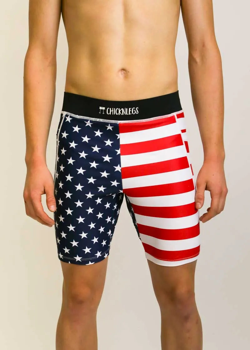 Men's USA 8" Half Tights