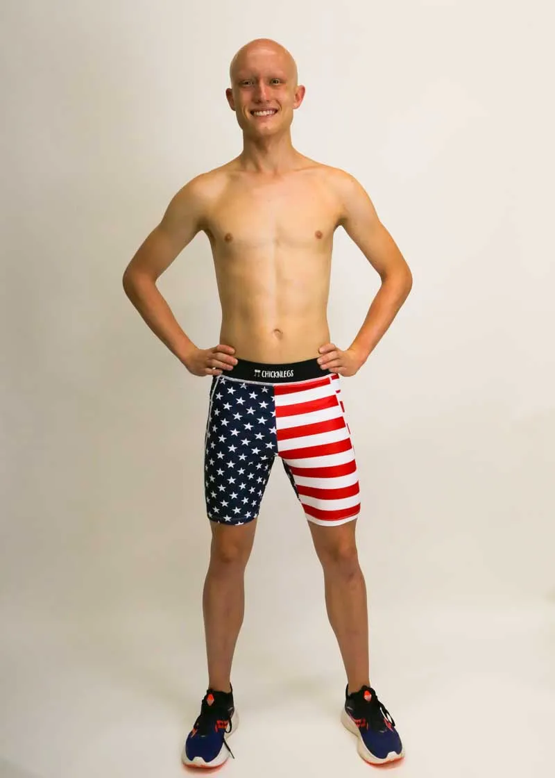 Men's USA 8" Half Tights