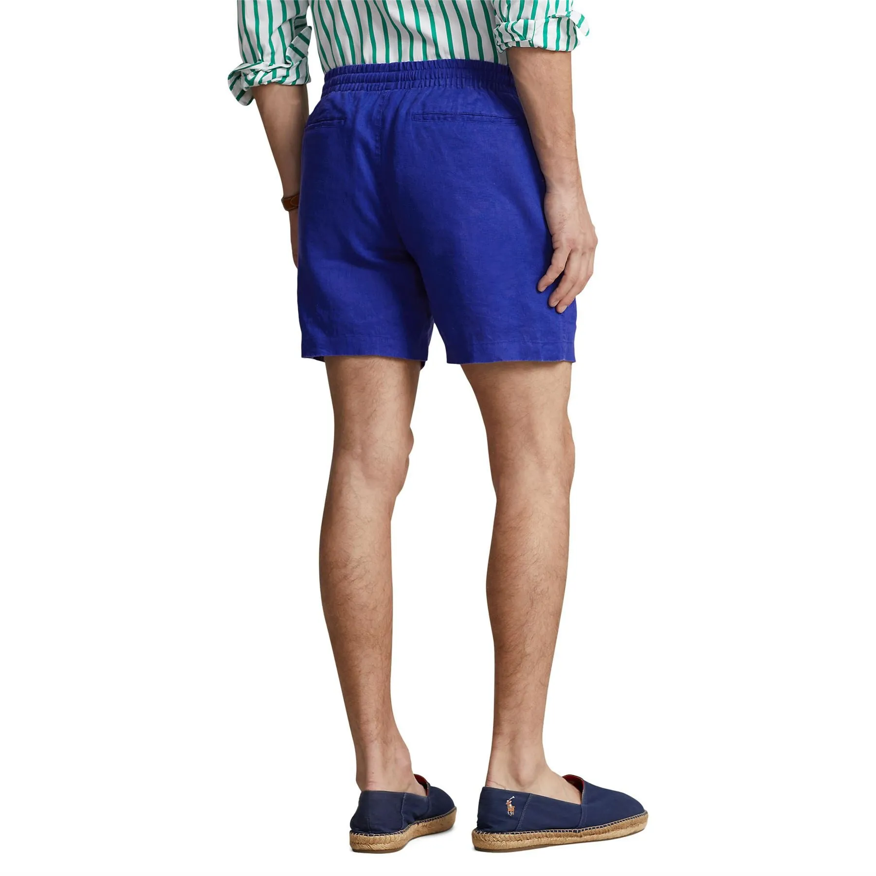 Polo Golf Classic Fit Prepster Linen Shorts Royal Blue - SU24