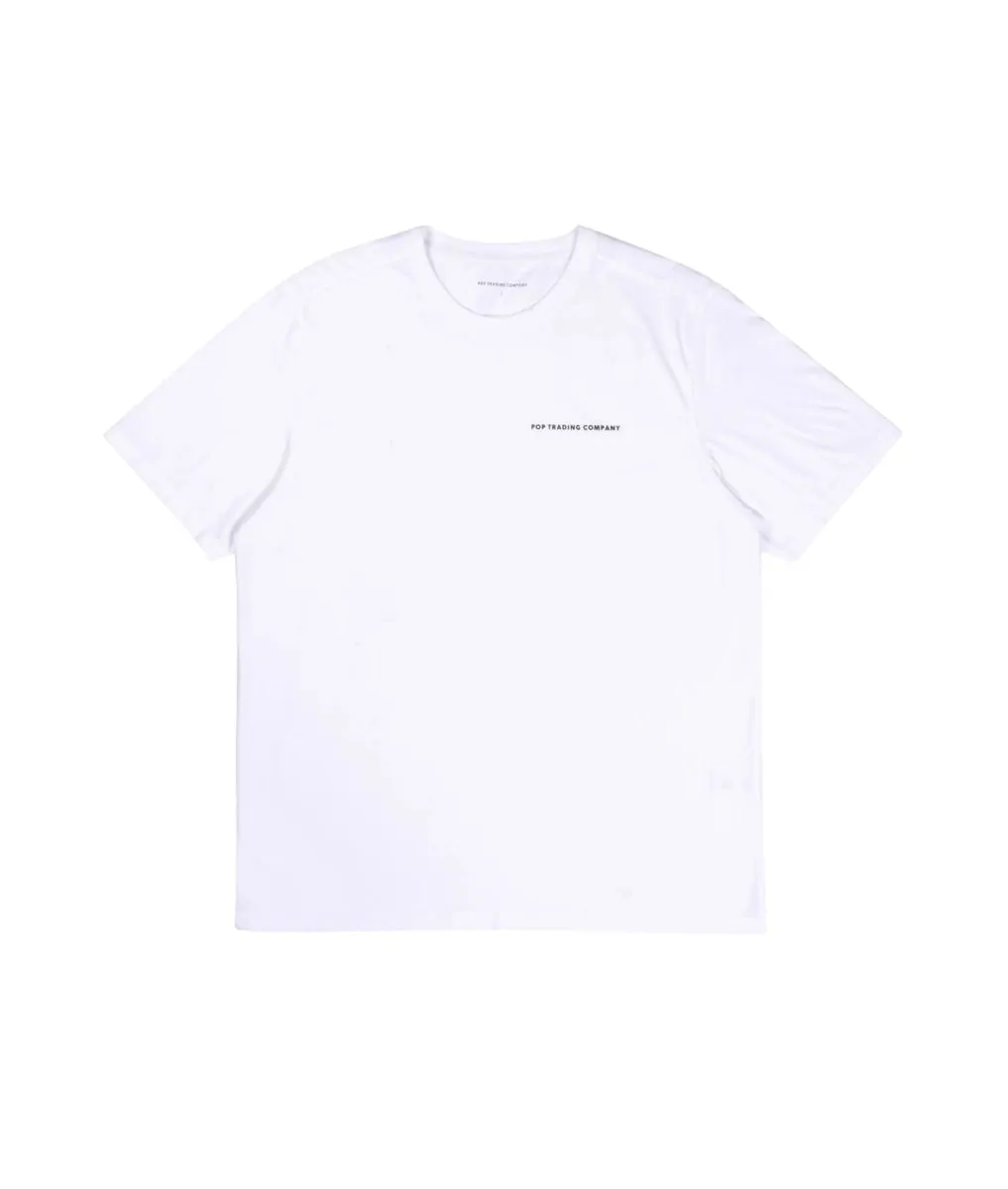 Pop Trading Company Logo t-shirt white/black