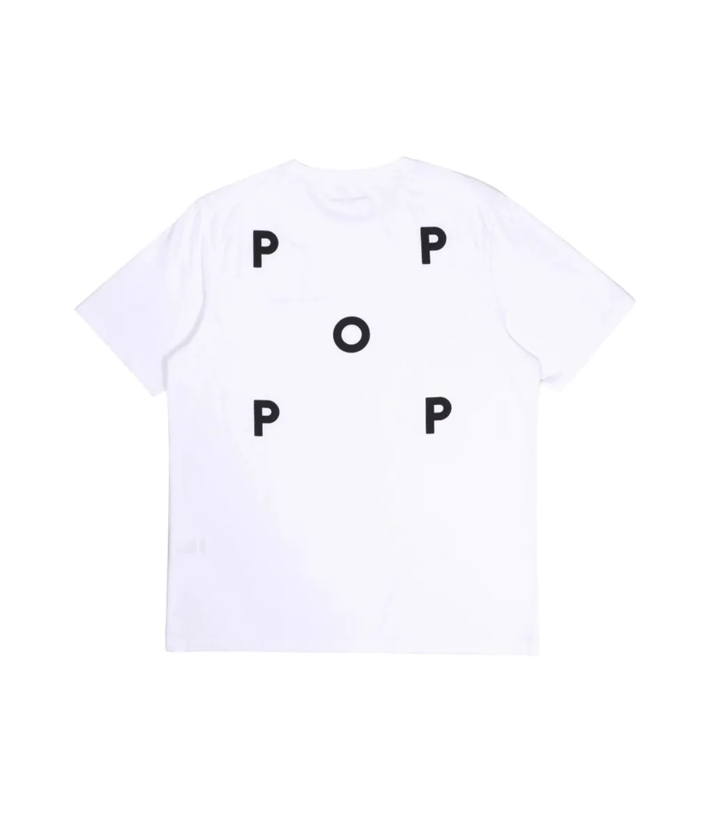 Pop Trading Company Logo t-shirt white/black