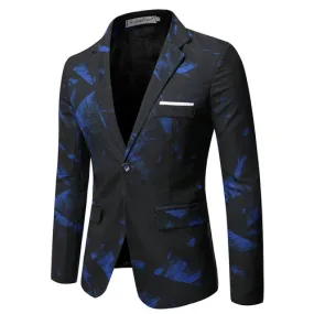 Prom Dress Blazer Suit Jacket - Blue