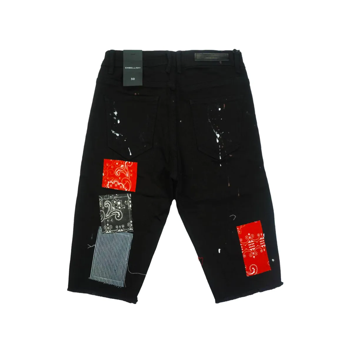 Rebel Patchwork Short (Black) /C8