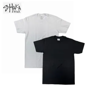 Shaka Wear 6.0 oz Active Short Sleeve T-Shirt (Black/White)