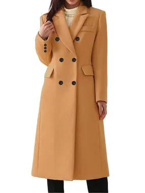 Stay Warm and Stylish This Winter with Women's Double Breasted Overcoat