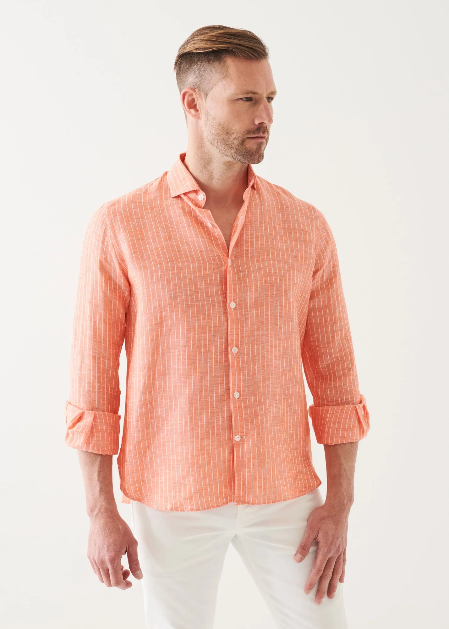 STRIPED LINEN SHIRT