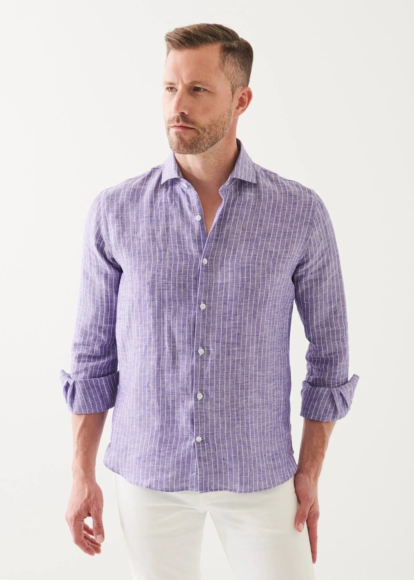 STRIPED LINEN SHIRT