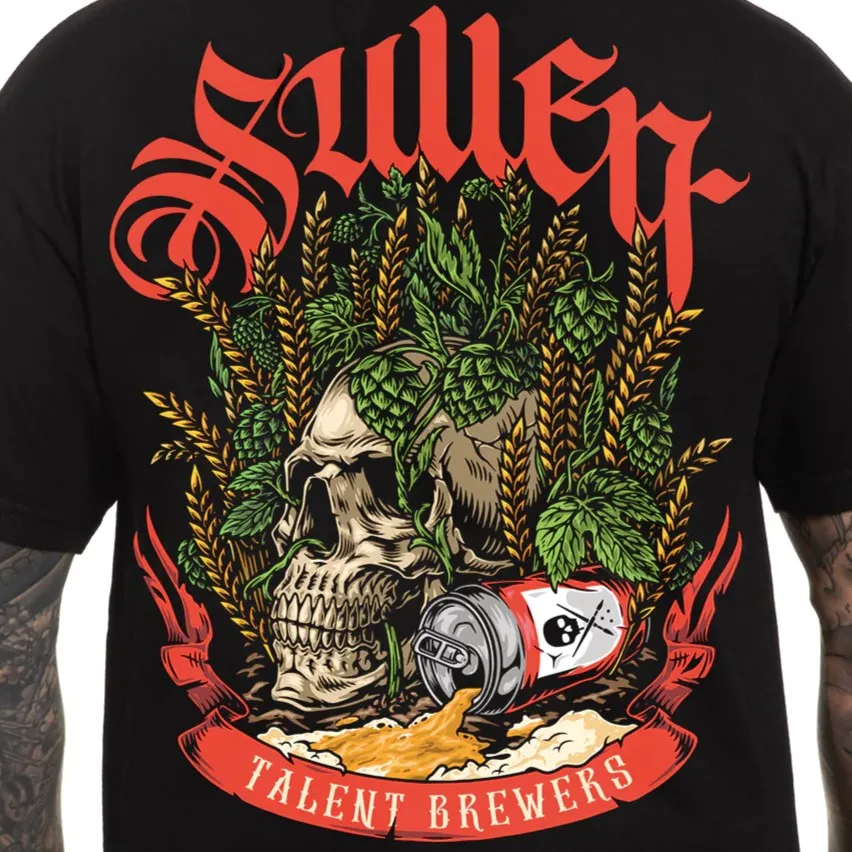 SULLEN Barley Skull Standard Graphic T-Shirt