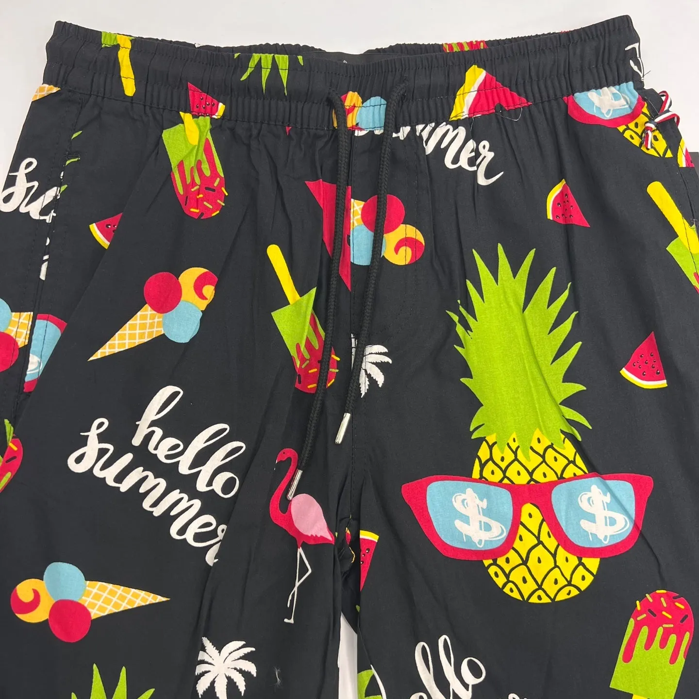 SWTICH Hellow Summer Graphic Print Shorts