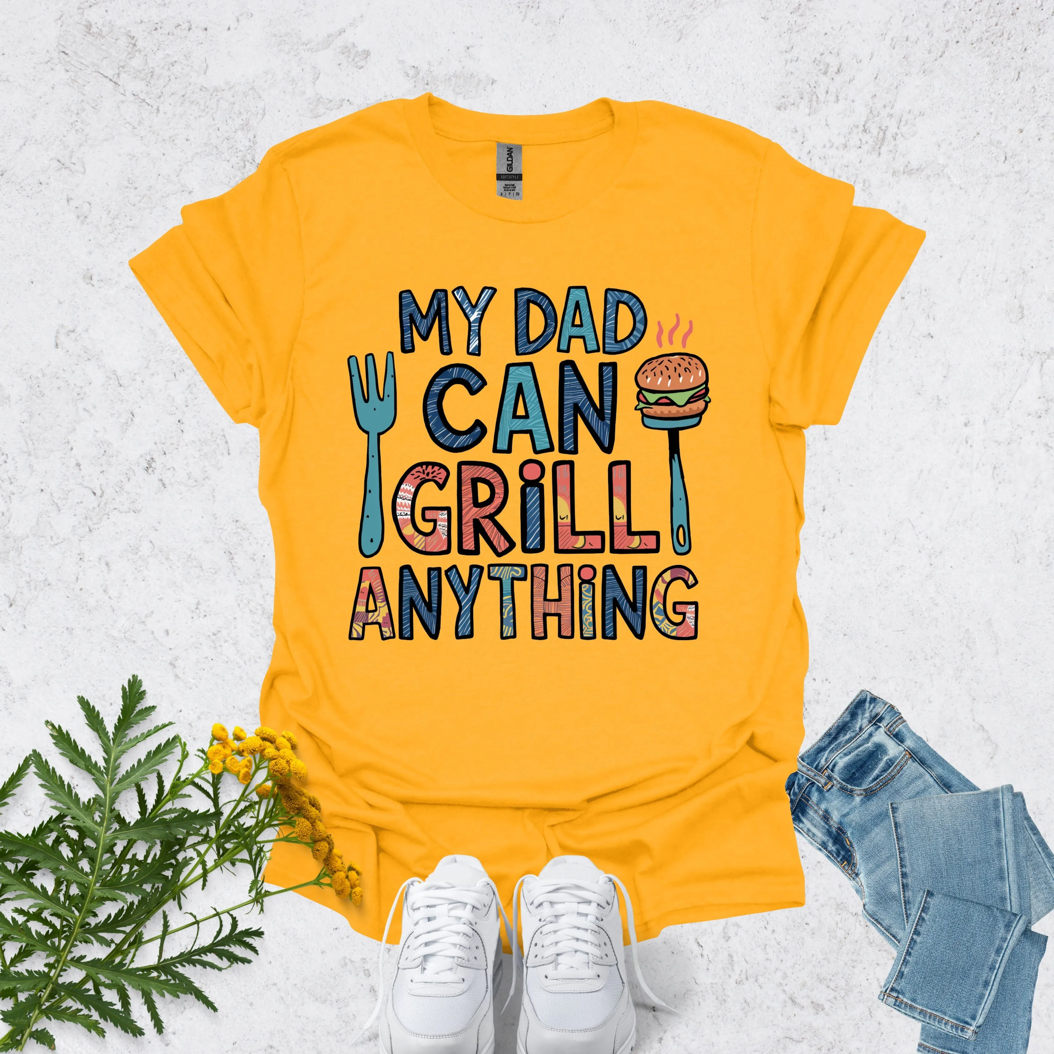 Top dad shirt | My Dad Can Grill Anything