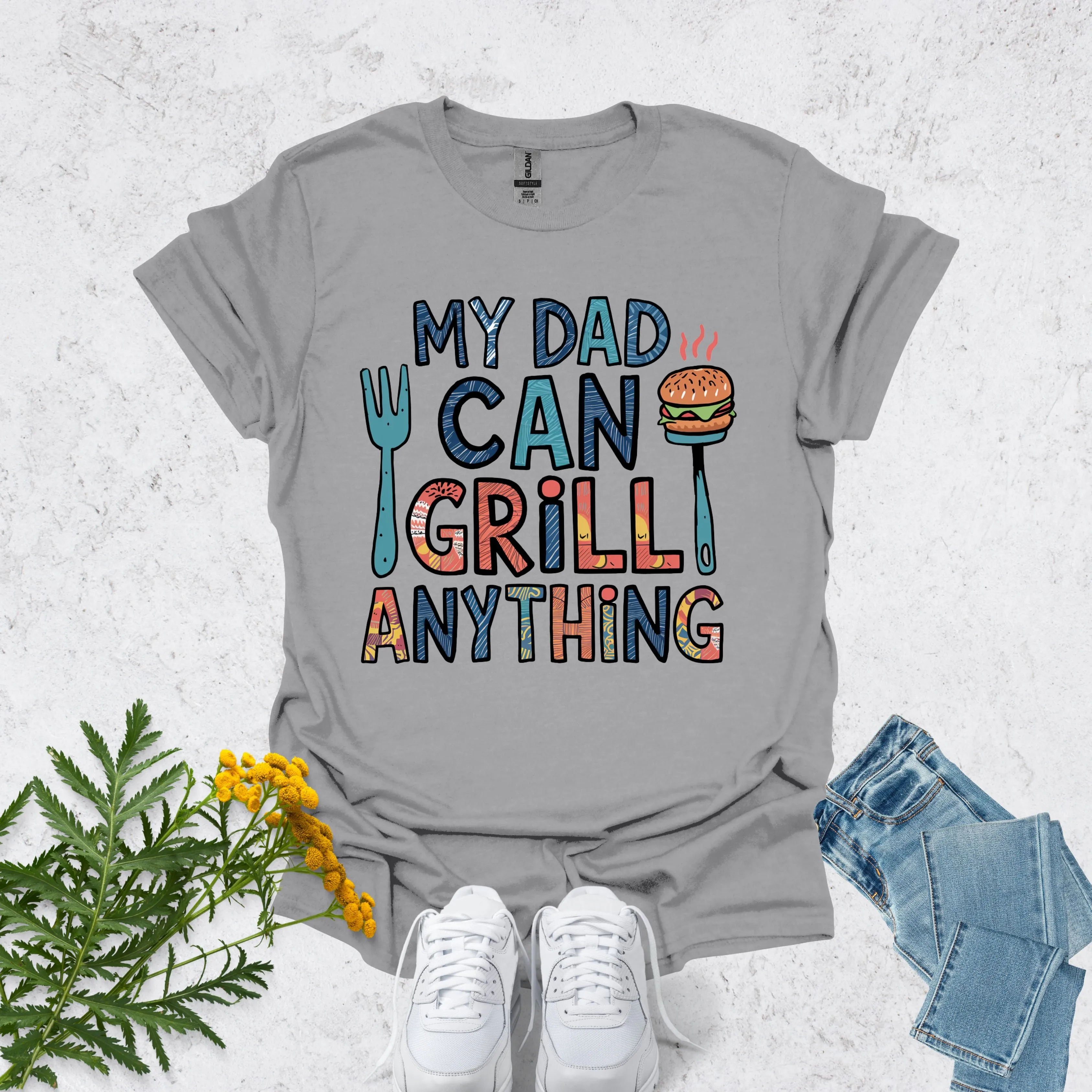 Top dad shirt | My Dad Can Grill Anything