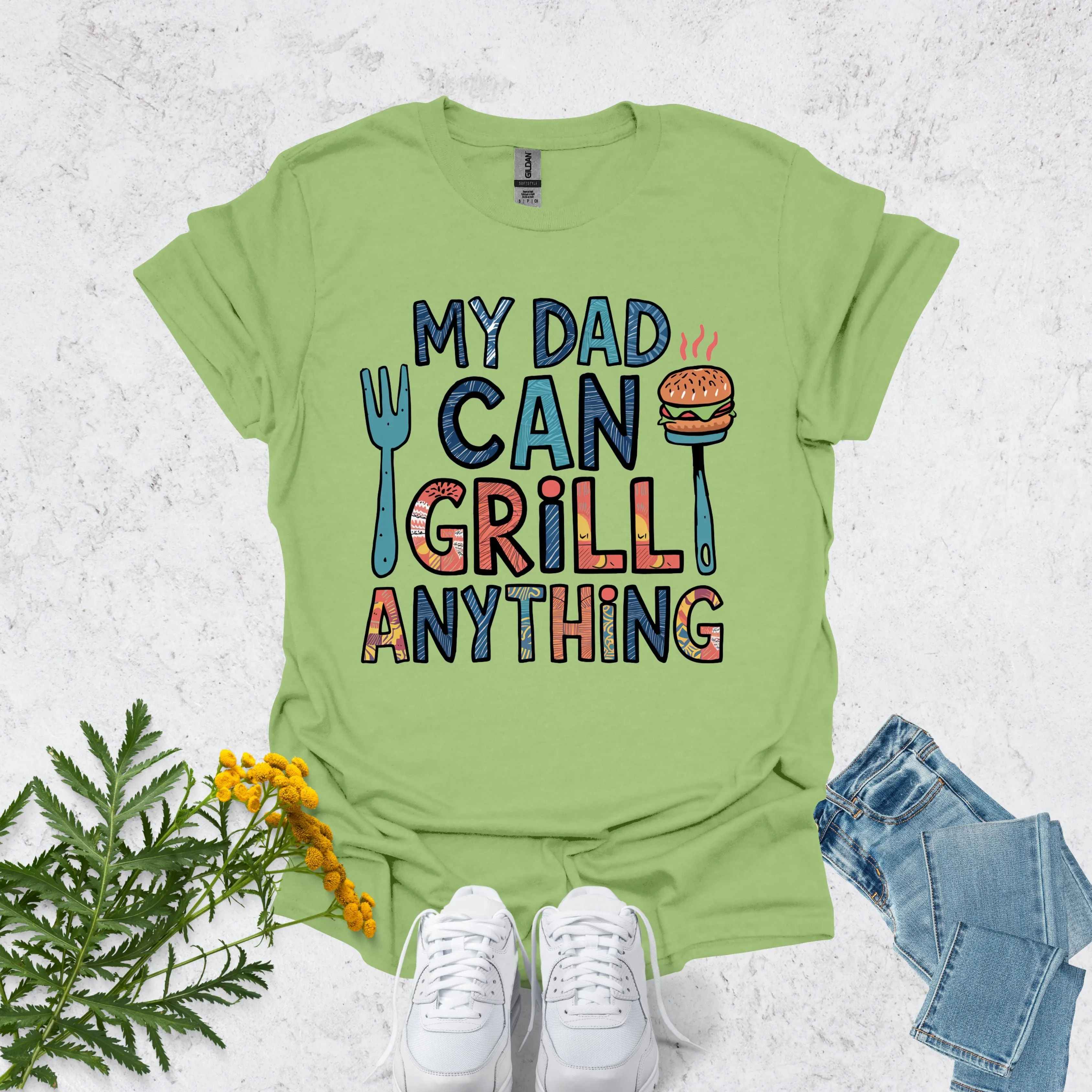 Top dad shirt | My Dad Can Grill Anything