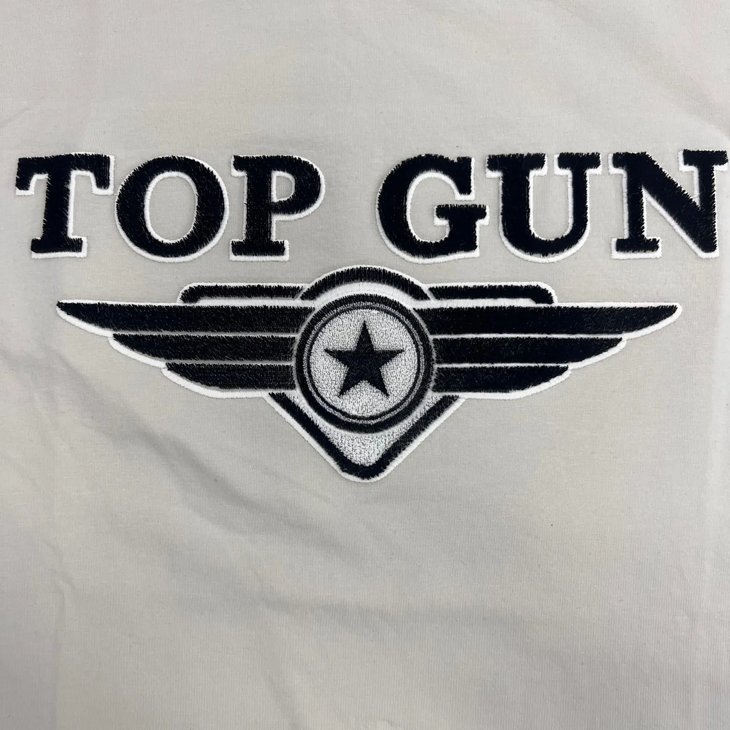 Top Gun Chenille Graphic Patch Print T-Shirt