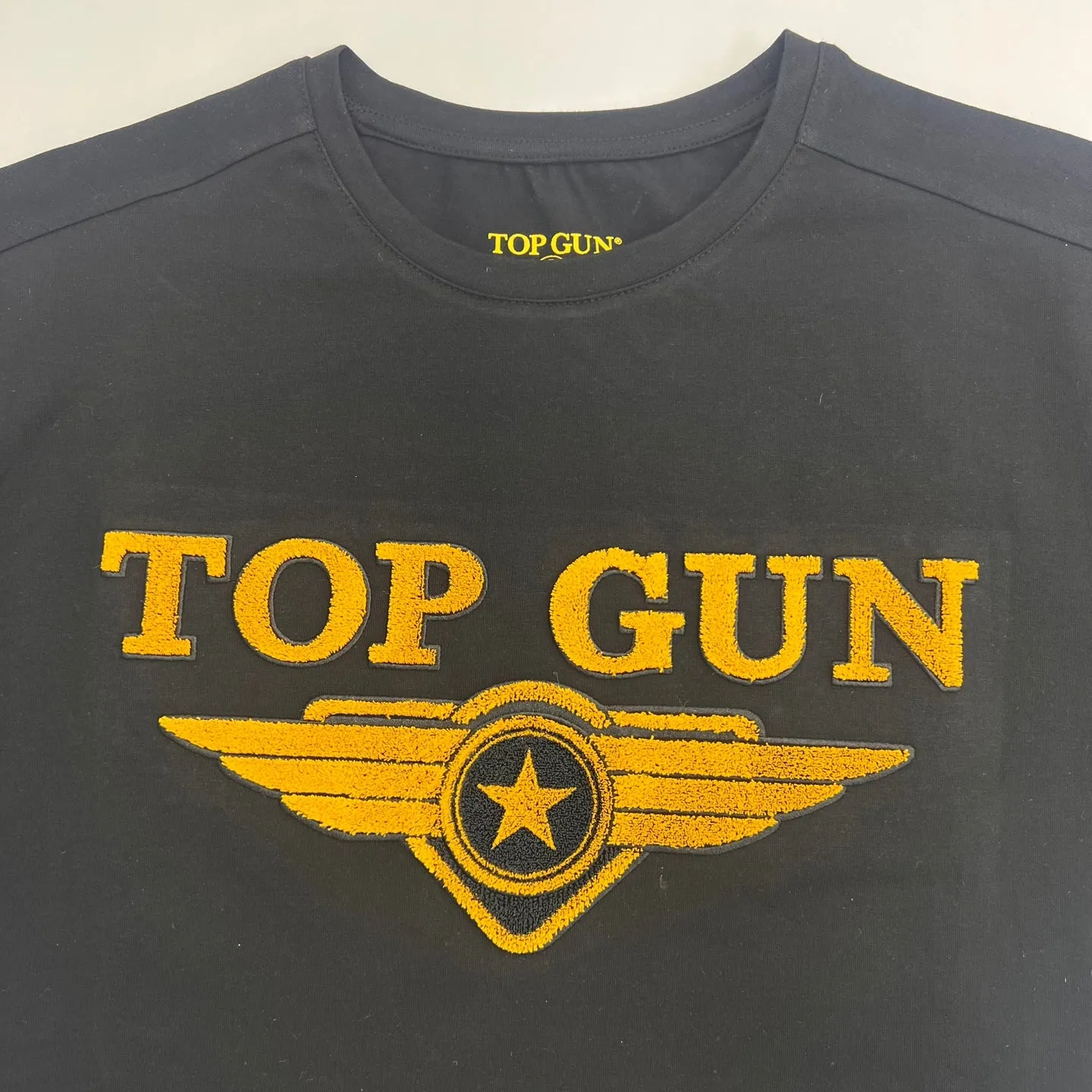 Top Gun Chenille Graphic Patch Print T-Shirt