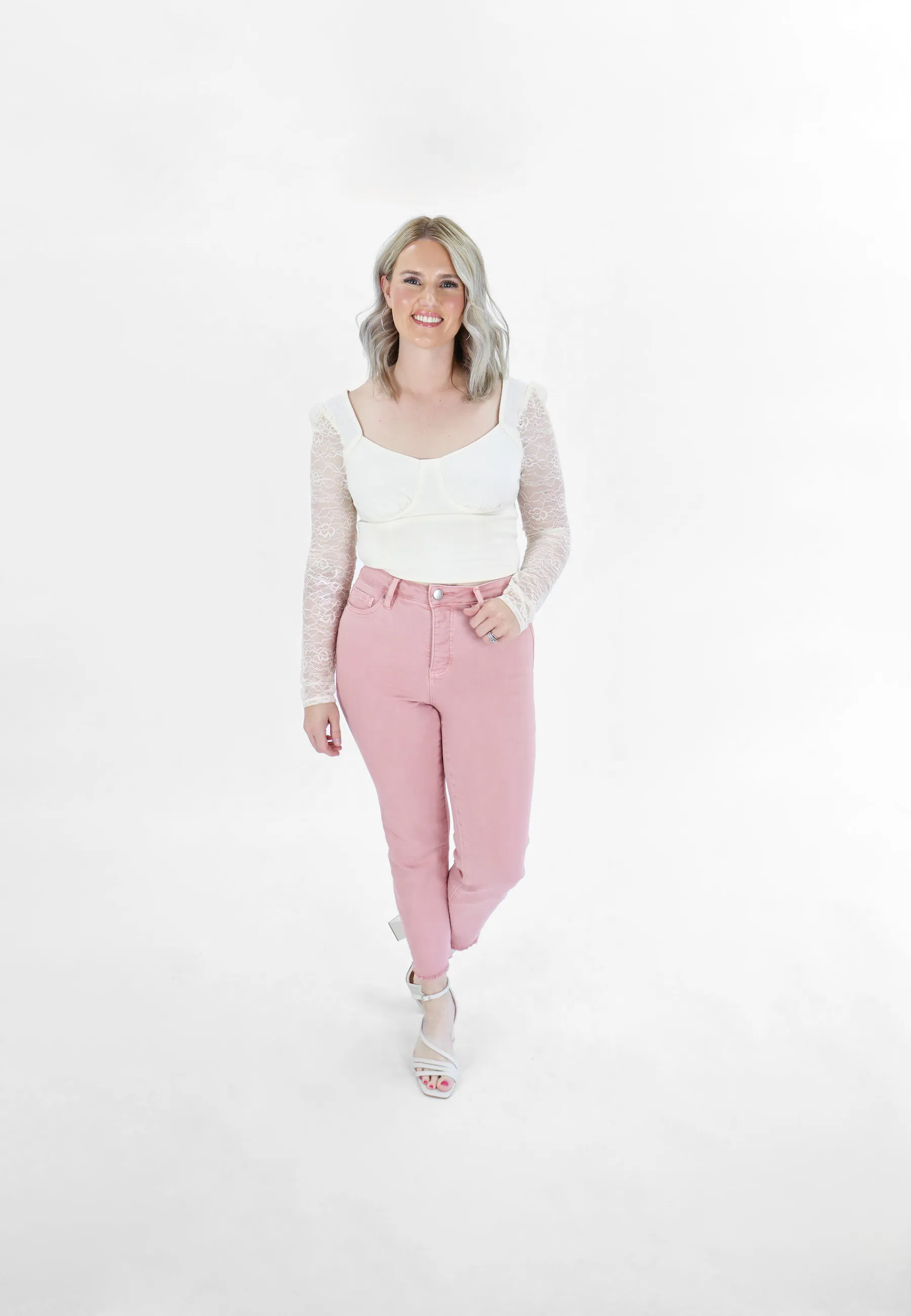 Tummy Control Ankle Crop Slim Straight by RFM